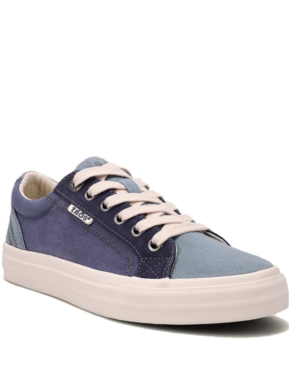 Taos Plim Soul Canvas Sneakers 9.5 Blue Lace Up Comfort Shoes arch support